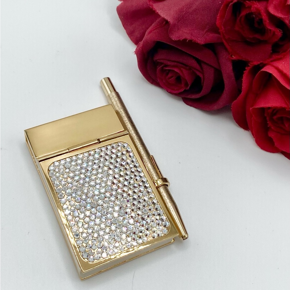 Judith Leiber Notepad Mini w/ Pen VTG Swarovski Crystal Collectible Italian Made